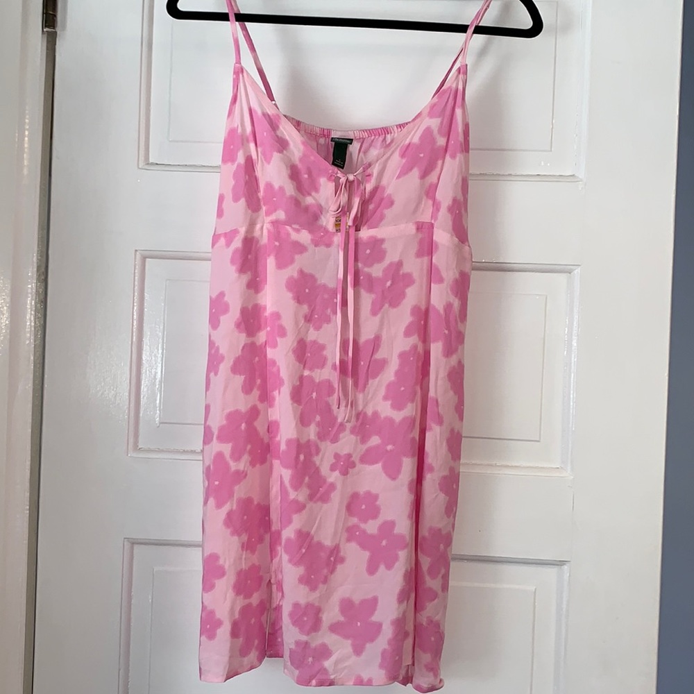Large Y2K Wild Fable girly barbie pink floral sundress